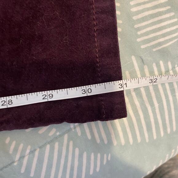 Democracy AbSolution Maroon Stretch High Rise Flare Bootcut Velvet Pants 12 - Picture 4 of 11